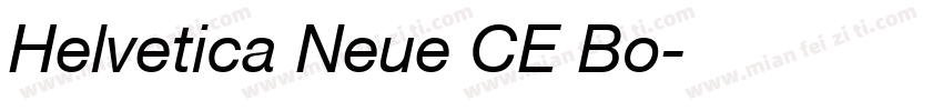 Helvetica Neue CE Bo字体转换